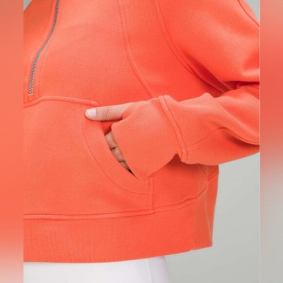 Lululemon Scuba Oversized HalfZip HoodieWarm Coral size ML - Picture 5 of 12